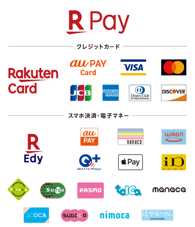 使用可能クレジットカード