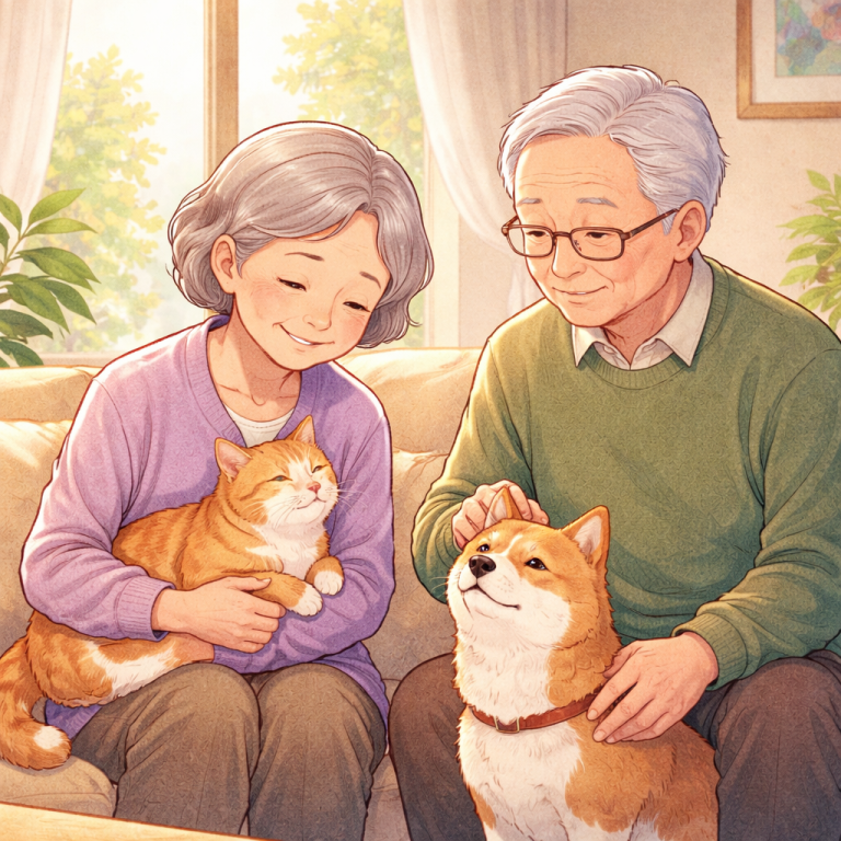 高齢者とペットの暮らし